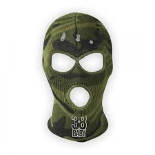 38baby Ski Mask Camo Green