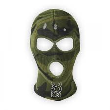 38baby ski mask camo green