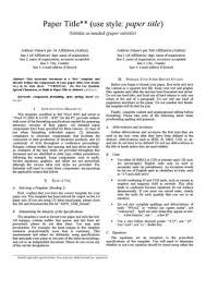Get the ieee template in ms word format, remove the sample content and fill in each sections with your content. Ieee Format To Write Research Papers By Maham F Rajput Issuu