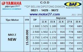41 Brosur Harga Baf 14 Yamaha Mio Z Brosur Force Motor