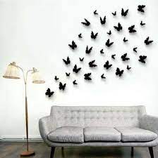 Download 12 Pack Double Wing 3d Butterfly Wall Decals Stickers Diy Fall Collection Efavormart