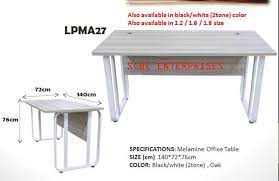 You can hunt for discount codes on many events such as flash sale, occasion like. 2 Tone Melamine Office Table Size 1 2m White Oak Scbc Enterprises