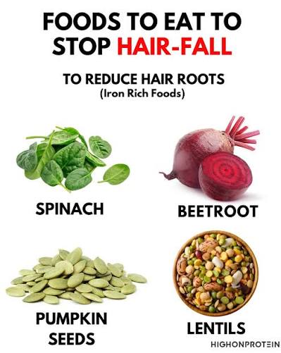 Foods To Eat To Stop Hairfall ✓