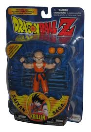 He comes with three expressions, including a normal smile, a cocky smile and a yelling face for when he's attacking. Dragon Ball Z Saiyan Saga Krillin Irwin Toys Action Figure Walmart Com Walmart Com