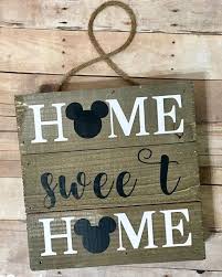 Home Sweet Home Disney Sign Disney Home Decor Disney Wall Etsy Disney Wall Decor Disney Sign Disney Decor
