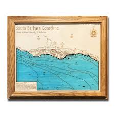 Find great deals, save money, and make connections. Santa Barbara Nautical Decor Framed Wooden Map 8 X 10