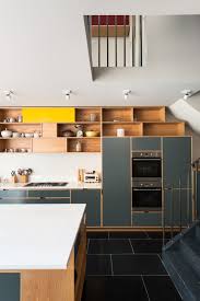 Stunning Modern Formica Laminate Kitchen With A White Backsplash Wood And Tile Plywood Kitchen Laminate Kitchen Kitchen Interior