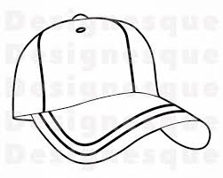 Download Baseball Cap Outline 11 Svg Baseball Cap Svg Hat Svg Etsy Svg Cricut Baseball Cap