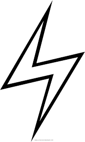 A free yellow lightning bolt clip art image for teachers, classroom lessons, educators, school, print, scrapbooking and more. Download Lightning Bolt Coloring Page Rayo Harry Potter Para Colorear Full Size Png Image Pngkit