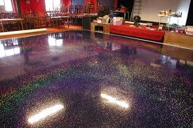 Expoy Resin Flooring Night Club Case Study Concrete Floors Glitter Floor Flooring