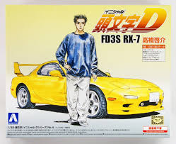 Купить сборную модель Aoshima 08997 Initial D Keisuke Takahashi FD3S RX-7 в  масштабе 132