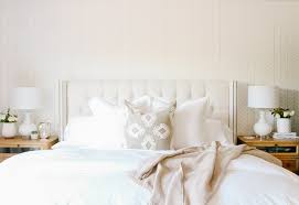 Great for my spare room which will have a black tall chest to start. Neutral Cozy Master Bedroom With Wallpaper The Reveal 1111 Light Lane