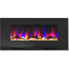 Get free shipping on qualified electric fireplaces or buy online pick up in store today in the heating, venting & cooling the 54 in. Temperature Control Timer Crystal Heater In Wall Recessed And Wall Mounted 1400w Kbxstart 42 Electric Fireplace Touch Screen Control Panel Fireplace Heater Black Fireplaces Home Kitchen Rayvoltbike Com