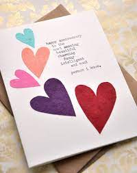 Make your wife's birthday more special by sending her these lovely happy birthday cards. Pin By Rachel Sundstrom On Valentine S Day Homemade Anniversary Cards Husband Birthday Card Unique Birthday Cards