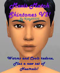 11 september 2021 reblogged from. Mod The Sims Maxis Match Skintones V2 Warms And Cools Redone Plus New Neutrals Outdated