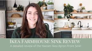 We got the ikea drain that goes with this sink though and it's not completely water tight. Ikea Havsen Apron Front Double Bowl Farmhouse Sink Review Youtube