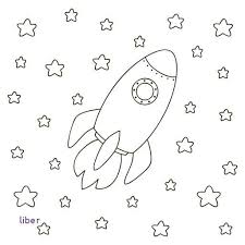Nave Espacial Para Colorear