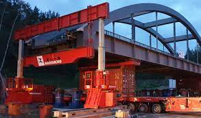 Brücke mit spmt eingefahren 30/11/2020 | sozusagen im schnelldurchlauf wurde mitte november eine 750 tonnen schwere brücke an ihren platz gebracht. Der Einzigartige Einsatz Einer Bahnbruckenplatte Wagenborg Nedlift