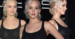 Check spelling or type a new query. Omg Jennifer Lawrence Goes Braless In A See Through Shirt See Her Wardrobe Malfunction Disaster Star Magazine