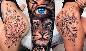 150 Tatuagens de leão Femininas e Masculinas - Top Tatuagens