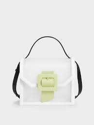 The official charles & keith facebook page. White See Through Effect Buckled Bag Charles Keith Us