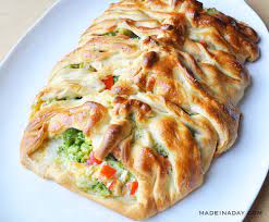 Lightened Up Chicken Broccoli Braid