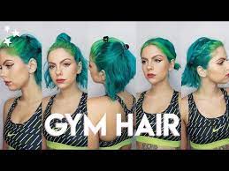 4 Gym Hairstyles For Short Hair Youtube Gym Hairstyles Short Hair Up Workout Hairstyles