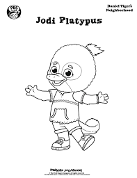 Neighborhood map coloring pages are a fun way for kids of all ages to develop creativity, focus, motor skills and color recognition. Jodi Platypus Coloring Page Kids Coloring Pbs Kids For Parents