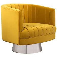 Club Chair In Channel Tufted Velvet Modern Occasional Chairs Occasional Chairs Club Chairs