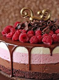 Gateau Aux Trois Mousses Chocolat Vanille Et Framboise Mousse Au Chocolat Chocolat Framboise Et Gateau Mousse Chocolat