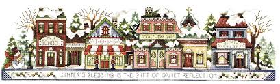 Santa's here santa counted cross stitch pattern by tereena clarke to download and print online. Autumn In The Village Cross Stitch Pattern By Stoney Creek