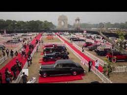 Delhi 21 Gun Salute International Vintage Car Rally 2017 Displays Rare Vehicles At India Gate Youtube