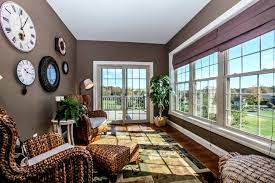 Wicker or rattan furniture works well in a morning room for a casual, natural look. Morning Room Portfolio Cedar Knoll Builders Lancaster New Homes