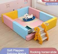 43ft²-96ft² Soft Extra Large Baby Playpen withe Slide and ...