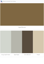 Aged Bronze Gray Cashmere Sea Haze Char Brown Hush Bronze Color Scheme Interior House Colors Interior Color Schemes