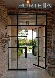 They exceed all industry standards and create a luxurious, unique, and special trademark to any project. Portella Custom Steel Doors And Windows Double French Doors Steel Doors And Windows Iron Doors