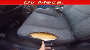 How To Fix A Torn Car Seat And Repair The Foam English Audio Car Uphols Car Upholstery Repair Car Seats Car Interior Upholstery