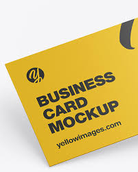 ✓ free for commercial use ✓ high quality images. Business Card Mockup In Stationery Mockups On Yellow Images Object Mockups
