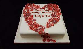 Fifty years is an incredible milestone for any relationship, and it deserves a memorable celebration! Ruby Wedding Anniversary Cake Designs The Cake Boutique