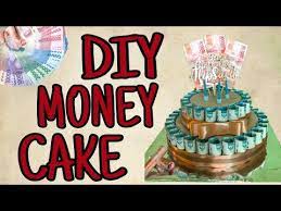May 16, 2018 · tak hanya membuat aneka ulang tahun, namun juga membuat berbagai kreasi kue lainnya. Cara Membuat Money Cake Diy Money Cake Money Gift Ideas Youtube