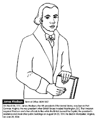 1000s of printable animal coloring pages: U S President James Madison Coloring Page Crayola Com