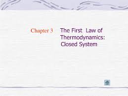 Ppt Chapter 3 The First Law Of Thermodynamics Closed System Powerpoint Presentation Id 3654157