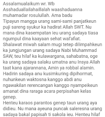 Hal ini dikarenakan vocabulary atau kosa kata yang digunakan kosakata bahasa inggris di lingkungan sekolah cukup berbeda dengan yang digunakan dalam semoga dengan membaca artikel mengenai contoh dialog bahasa inggris 4 orang tentang. Pidato Bahasa Sunda Tentang Perpisahan Dan Artinya Ilmusosial Id