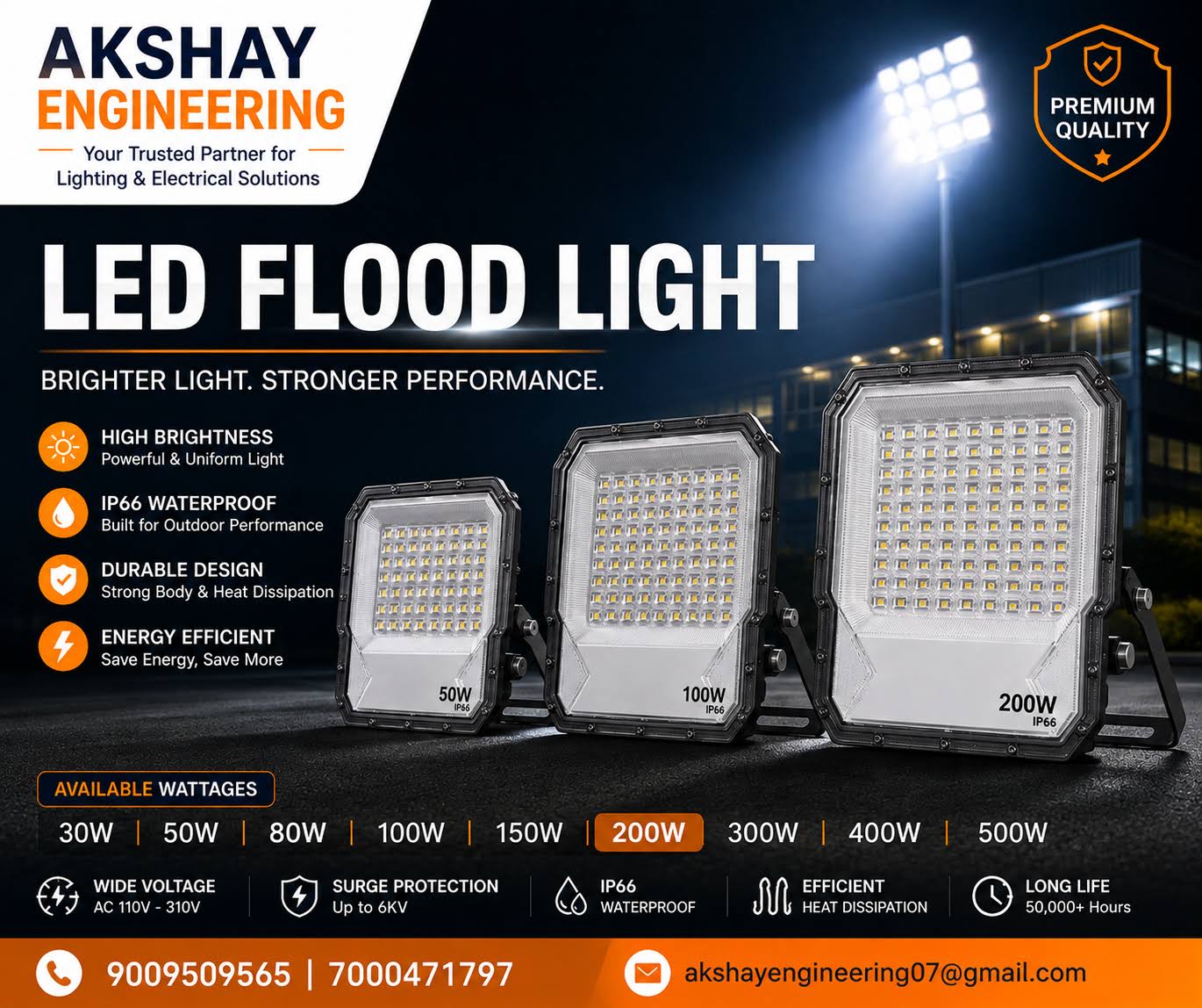 LED Flood Light -Halogen Light 30W | 50W | 100W | 200W product image