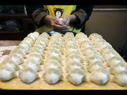 油条饺子吃过吗 我家经常做 一次能吃40个 再也不想吃肉的了 youtube food dumplings cheese