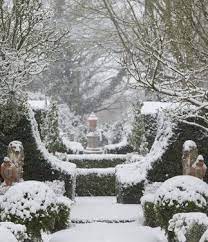 Snow Covered Garden Winter Garden Formal Garden Formal Garden Design