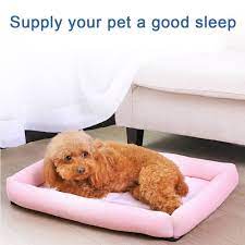 adsro cooling pet bed dog mat summer dog bed cushion collapsible dog bed mat pet sofa size l pink be sure to chec dog pet beds dog bed mat dog