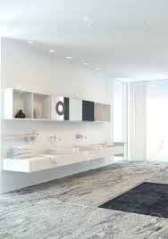 With its bright, diffused light, this bathroom sconce works quite. Wall Mounted Double Vanity Unit In A Fresh Light Bright Modern Stock Photo Picture And Royalty Free Image Image 31242404