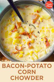 Bacon Potato Corn Chowder Recipe Easy Soup Recipes Cooking Soup Chowder Recipes
