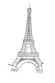 If your kids would rather go 2d instead of 3d, this step by step tutorial from art projects for kids is perfect! Free Printable Eiffel Tower Coloring Pages For Kids